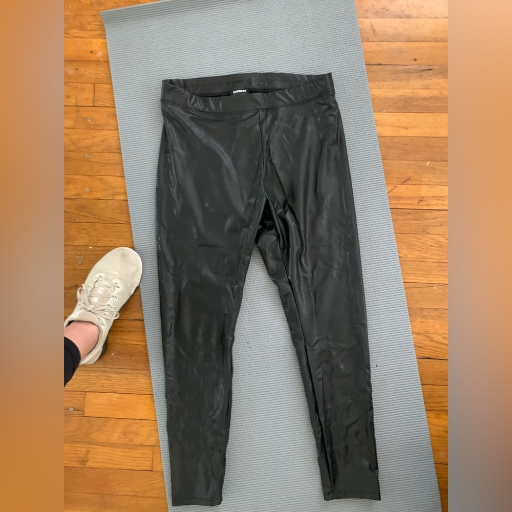 Worn once express leather pants